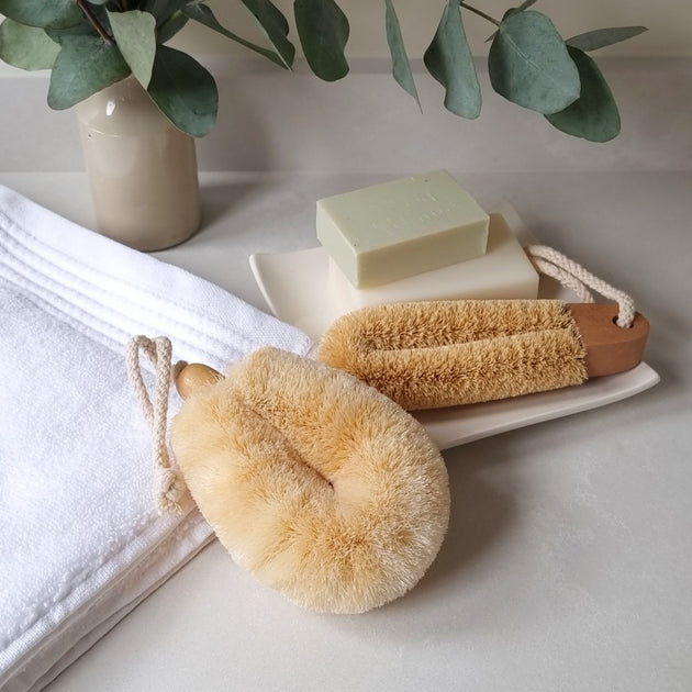 Handmade Skin Stimulating / Cellulite Preventing Dry Brush Set Face & Body  
