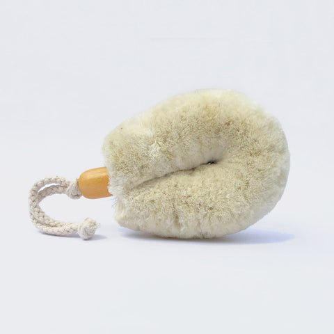 Dry body Brush Soft Oval, Jute fibres, eco-friendly for self-care routine, ELYTRUM UK