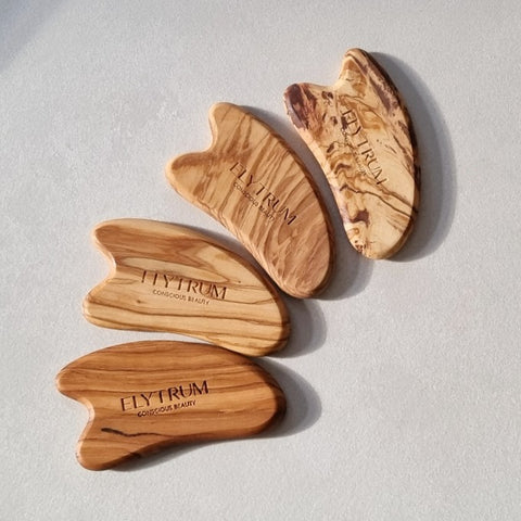 ELYTRUM Gua Sha from Olive Wood, sustainable, Gua Sha collection