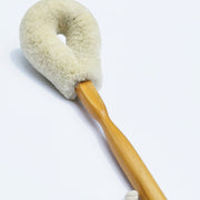 Exfoliating Dry Body Brush with wooden handle, and soft gentle jute fibres - ELYTRUM