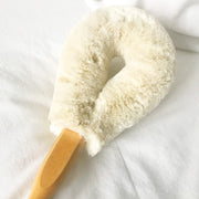 Soft Exfoliating Dry Body Brush with natural jute fibres, close up. ELYTRUM